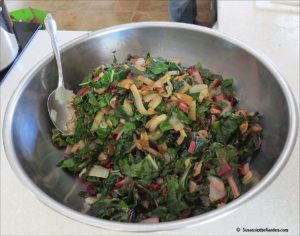 how to freeze Swiss chard