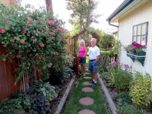 Alan and Tracy Lewis, drip irrigation