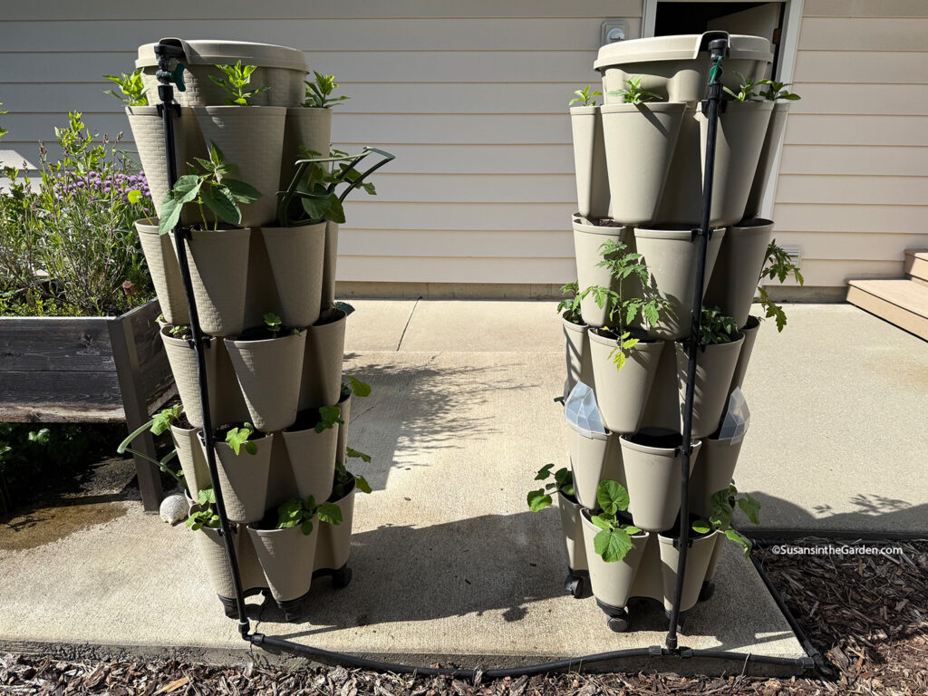 Greenstalk vertical planters with water system